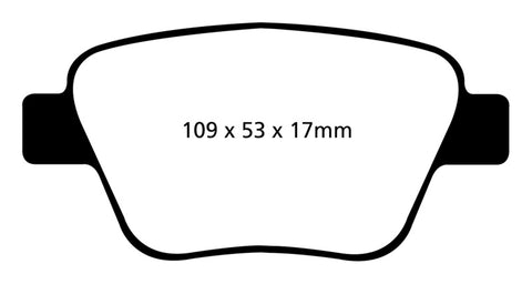 EBC 10-13 Audi A3 2.0 Turbo (Bosch rear caliper) Greenstuff Rear Brake Pads