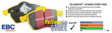 EBC 92-94 Acura Integra 1.7 Vtec Yellowstuff Front Brake Pads