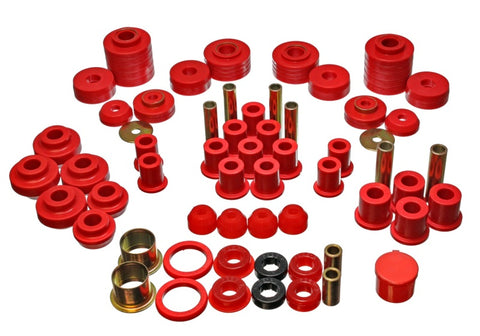 Energy Suspension 80-96 Ford F150 Std/Extra Cab Pickup Red Hyper-Flex Master Bushing Set