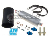Walbro GSL392 255lph High Pressure Inline External Fuel Pump & Install Kit & 6AN/8AN Fittings