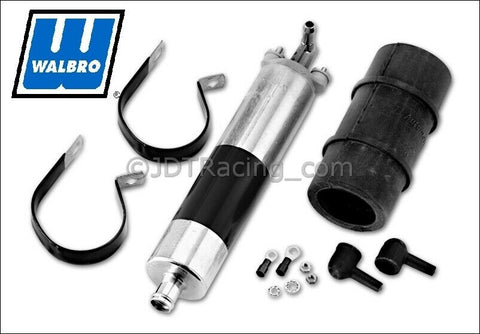 Walbro GCL627 340lph Inline High Pressure External Screw Fuel Pump with Install Kit