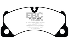 EBC 10+ Porsche Cayenne 3.0 Supercharged Hybrid Extra Duty Front Brake Pads