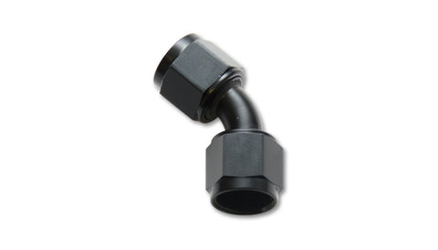 Vibrant -8AN X -8AN Female Flare Swivel 45 Deg Fitting ( AN To AN ) -Anodized Black Only