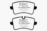 EBC 11 Audi A6 2.0 Turbo Redstuff Rear Brake Pads