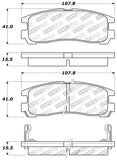 StopTech Performance 4/89-99 Mitsubishi Eclipse GST Rear Brake Pads