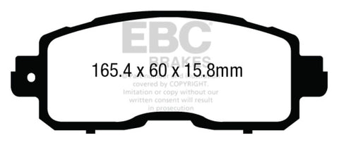 EBC 13+ Nissan Altima 2.5 (L33) Sedan Greenstuff Front Brake Pads
