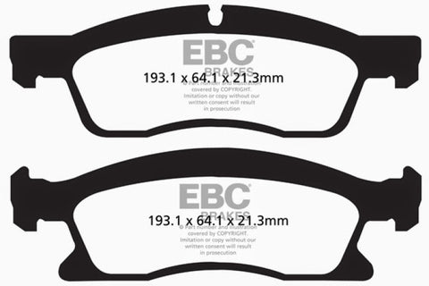 EBC 13+ Dodge Durango 5.7 Yellowstuff Front Brake Pads