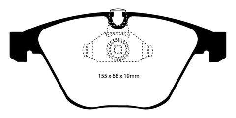 EBC 08-10 BMW M3 4.0 (E90) Yellowstuff Front Brake Pads