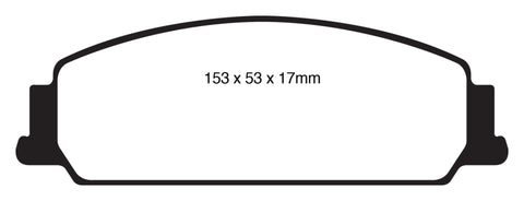 EBC 08-10 Pontiac G8 3.6 Yellowstuff Front Brake Pads