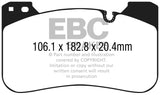 EBC 2018+ BMW M5 F90 Bluestuff Front Brake Pads