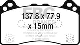 EBC 15-16 Ford Focus RS Yellowstuff Front Brake Pads