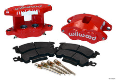 Wilwood D52 Rear Caliper Kit - Red 1.25 / 1.25in Piston 1.28in Rotor