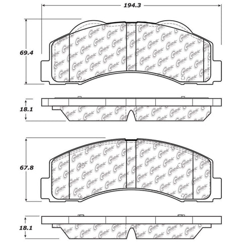 StopTech 10-14 Ford F-150 Street Performance Front Brake Pads