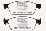 EBC 12+ Ford Focus 2.0 Turbo ST Greenstuff Front Brake Pads