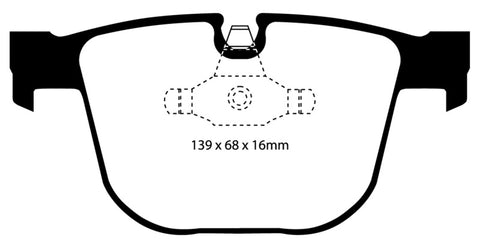 EBC 08-10 BMW M3 4.0 (E90) Yellowstuff Rear Brake Pads