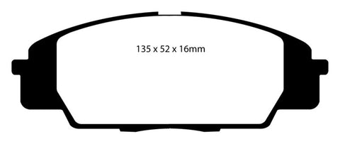 EBC 07-11 Acura CSX (Canada) 2.0 Type S Redstuff Front Brake Pads