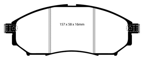 EBC 08-13 Infiniti EX35 3.5 Yellowstuff Front Brake Pads