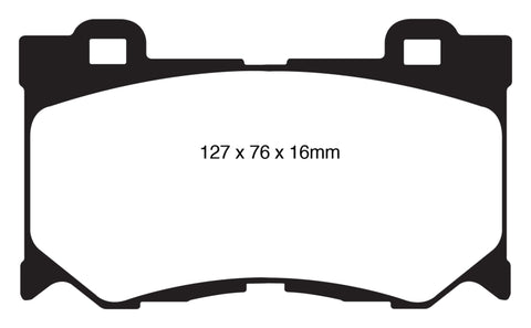 EBC 08-13 Infiniti FX50 5.0 Redstuff Front Brake Pads