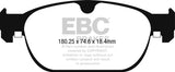 EBC 2017+ Volvo S90 2.0L Turbo Redstuff Front Brake Pads