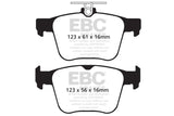 EBC 14-20 Audi S3 2.0 Turbo Redstuff Rear Brake Pads