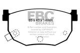 EBC 99-01 Hyundai Elantra 2.0 Yellowstuff Rear Brake Pads