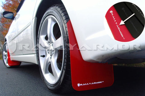 Rally Armor 05-09 Subaru Legacy / Outback Red UR Mud Flap w/White Logo