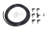 PUSH LOCK Black Vacuum Fitting Kit Turbo Wastegate & Solenoid for Turbo Vehicles