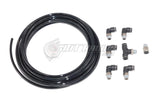 JDT Racing Red Push Lock Vacuum Fitting Kit For Turbo Wastegate & Solenoid Lines