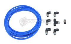 PUSH LOCK Blue Vacuum Fitting Kit for Dodge Neon SRT-4 Turbo & Wastegate