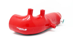 Torque Solution 2.4" Turbo Inlet Hose (Red): Subaru WRX 02-07, STI 04-18, LGT 05-2009, FXT 04-13