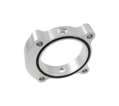 Torque Solution Throttle Body Spacer (Silver): Hyundai Genesis Coupe 2.0T 2013+