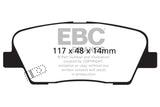 EBC 06-09 Hyundai Entourage 3.8 Yellowstuff Rear Brake Pads