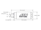 AEM 50-1200 Gas E85 340LPH Fuel Pump & Install Kit for Honda Prelude 1997-2001