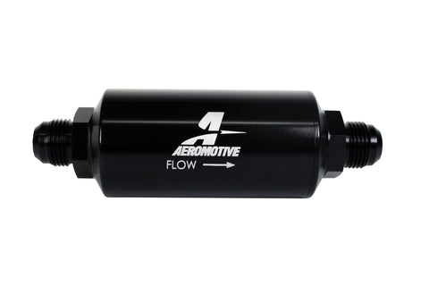 Aeromotive #12389 Fuel System Filter, Inline, 100M Stainless Element, AM-10 Male, Brigh