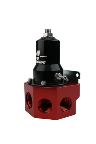 Aeromotive #13133 Fuel System Regulator, 30-120 psi, .500 Valve, 4x AN-08 and; AN-10 in