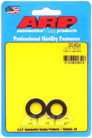 ARP 1/2in ID 7/8inOD Black Washer (Pack of 2) #200-8524