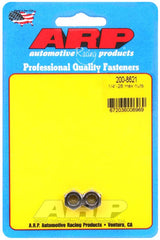 ARP 1/4-28 8740 Chrome Moly Nut Kit - 2 Pack (Black) #200-8621