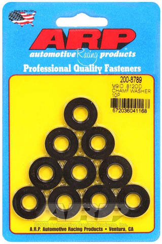 ARP M9 ID .812 OD Chamfer Black Washers (10 pack) #200-8789