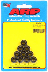 ARP 5/16in-18 12pt Black Oxide Nut Kit (10-Pkg) #301-8343