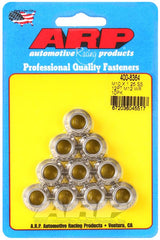 ARP M10 x 1.25 SS 12pt Nut Kit (10/pkg) #400-8364