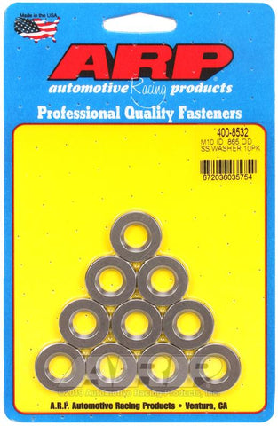 ARP M10 ID .865in OD SS Washers (10 pack) #400-8532