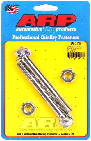 ARP Chevy Mount to Frame SS Motor Mount Bolt Kit #430-3105