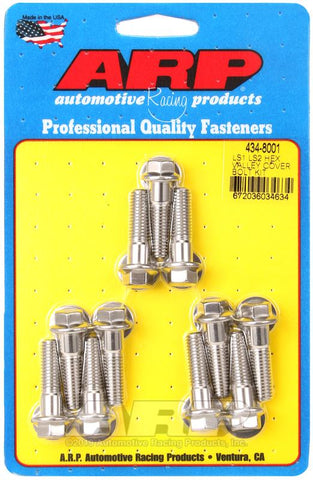 ARP Chevrolet LS1/LS2 SS Hex Valley Cover Bolt Kit #434-8001