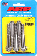 ARP 3/8in - 16 x 2.500 12pt SS Bolts (5/pkg) #613-2500