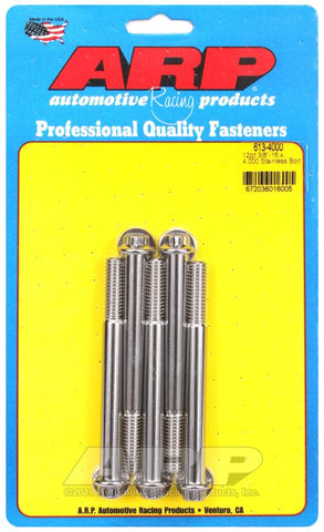 ARP 3/8in - 16 x 4.000 12pt SS Bolts (5/pkg) #613-4000