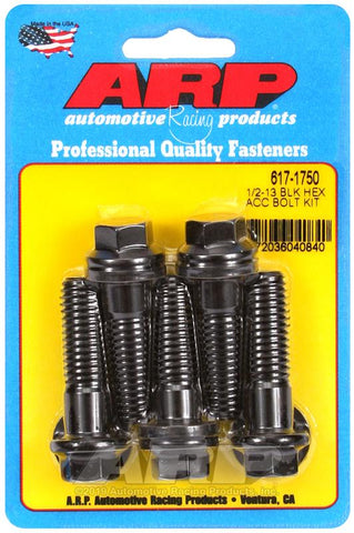 ARP 1/2-13 x 1.750 Hex Black Oxide Bolts (5/pkg) #617-1750