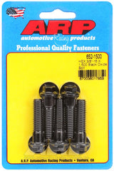 ARP 3/8-16 x 1.500 Hex Black Oxide Bolts (Pack of 5) #652-1500