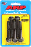 ARP 3/8in - 16 x 2.250 hex 7/16 Wrenching Black Oxide Bolts (5/pkg) #654-2250