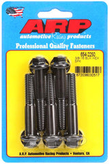 ARP 3/8in - 16 x 2.250 hex 7/16 Wrenching Black Oxide Bolts (5/pkg) #654-2250