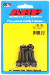 ARP M6 x 1.00 x 25 Black Oxide Hex Bolts (5/pkg) #660-1002